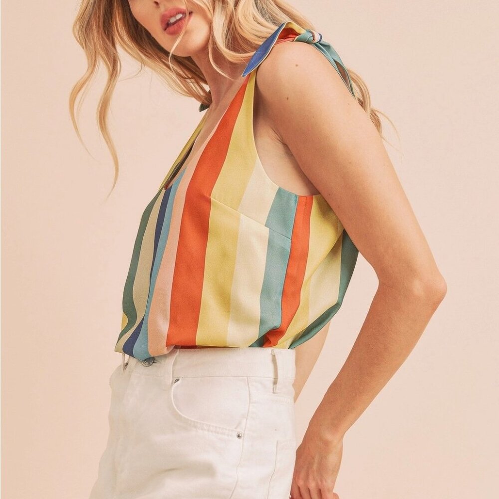 Palmer Striped Pattern Tank - Picture 7 of 11